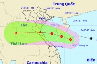 Bão mạnh cấp 8 đang hướng vào Thanh Hóa - Quảng Bình