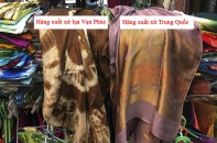 Vụ gian lận của Khaisilk: Hàng Trung Quốc vẫn trà trộn bán trong làng lụa Vạn Phúc