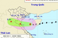Bão số 3 vào Vịnh Bắc Bộ, đang hướng vào Thái Bình - Quảng Bình