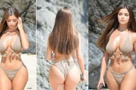 Demi Rose khoe vòng một căng đầy trên bãi biển Thái Lan