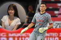 Bạn gái đến sân cổ vũ Văn Lâm ở Thái Lan