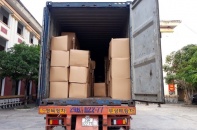 Bắt giữ xe container chở 840.000 khẩu trang không rõ nguồn gốc