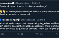 Facebook thông tin sau sự cố hàng loạt tài khoản bị đăng xuất
