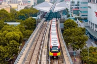 [Ảnh] Diện mạo tuyến metro vận hành tự động đầu tiên tại Hà Nội