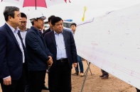 Bộ trưởng Nguyễn Chí Dũng kiểm tra một số công trình trọng điểm tại Thái Bình