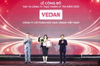 Vedan 8 năm liền vào “Top 10 công ty uy tín ngành thực phẩm”