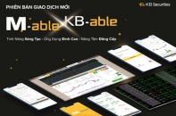KBSV tiếp tục ra mắt ứng dụng giao dịch trên điện thoại M-able