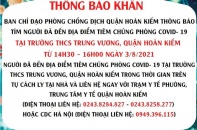 Hà Nội tìm người đến điểm tiêm chủng ở Hoàn Kiếm
