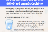 [Infographic] Bộ Y tế hướng dẫn chăm sóc trẻ em mắc Covid-19 tại nhà