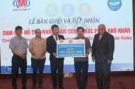 Ủng hộ nhân dân CuBa khắc phục khó khăn sau sự cố cháy kho dầu