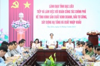 Đoàn công tác của Chính phủ làm việc về gỡ khó sản xuất, kinh doanh tại Bạc Liêu 