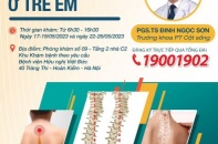 Bệnh viện Hữu nghị Việt Đức khám, tư vấn miễn phí bệnh lý vẹo cột sống ở trẻ em