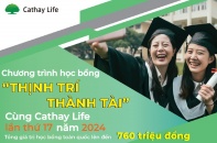 Cathay Life trao học bổng cho các sinh viên tại Thái Bình, Nam Định, Thanh Hóa
