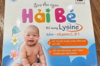 Thu hồi toàn quốc sản phẩm “Siro ăn ngon Hải Bé” do bị xác định là hàng giả