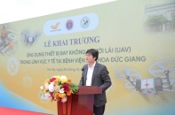 Thí điểm vận chuyển mẫu bệnh phẩm, thuốc bằng thiết bị bay không người lái