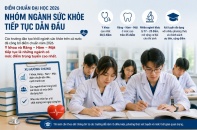 Điểm chuẩn đại học nhóm ngành sức khỏe tiếp tục “nóng”