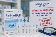 Pharmedic bị phạt 50 triệu đồng do vi phạm trong sản xuất thuốc nhỏ mắt