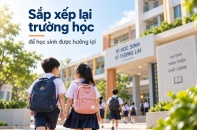 Sắp xếp lại trường học để học sinh được hưởng lợi