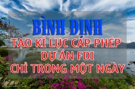 Bình Định: Kỷ lục cấp phép dự án FDI chỉ trong một ngày  