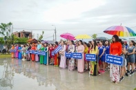 Tổ chức giải bóng chuyền nữ chào mừng 20/10 tại One River Center Park