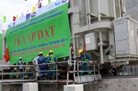 Lắp đặt thành công máy biến áp chính Nhà máy nhiệt điện Sông Hậu 1