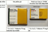 Cảnh báo thông tin quảng cáo sản phẩm thuốc Voltarén 75 mg trên mạng xã hội
