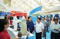 Vinatex trưng bày gian hàng quy mô tại Triển lãm 80 năm thành tựu đất nước