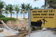 Đà Nẵng khẩn trương khắc phục sạt lở bãi biển