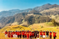 Lấp lánh sóng vàng mùa lúa chín Mù Cang Chải