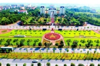 [Ảnh] Huyện Mê Linh, Hà Nội rực rỡ cờ hoa chào mừng ngày hội toàn dân
