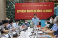 Huy động hơn 530.000 chiến sĩ, dân quân tự vệ, 3.000 phương tiện ứng phó bão Conson