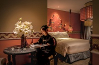 Độc đáo khách sạn duy nhất tại Hà Nội xây theo chủ đề tranh Hàng Trống