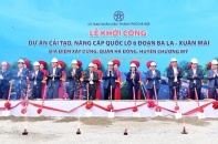 Hà Nội khởi công dự án mở rộng Quốc lộ 6 đoạn Ba La - Xuân Mai