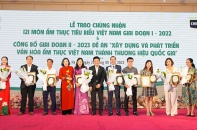 Vinh danh 121 món ẩm thực tiêu biểu Việt Nam