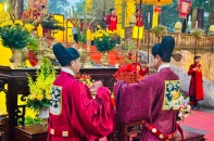 Tái hiện Lễ dâng hương khai xuân theo nghi thức cung đình ở Hoàng thành Thăng Long