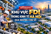[Infographic] Khu vực FDI trong kinh tế Hà Nội qua những con số