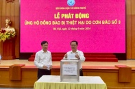 Bộ Khoa học và Công nghệ ủng hộ đồng bào khắc phục hậu quả cơn bão số 3