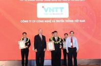 Vừa được Bình Dương cấp phép dự án 171 triệu USD, VNTT đạt giải doanh nghiệp công nghệ uy tín