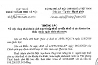 Thuế Hà Nội công bố danh sách nợ thuế, có doanh nghiệp nợ gần 80 tỷ đồng