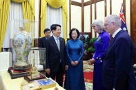 Chủ tịch nước và Phu nhân chủ trì chiêu đãi trọng thể Toàn quyền Australia và Phu quân