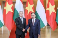 Chủ tịch Quốc hội Trần Thanh Mẫn đón và hội đàm với Chủ tịch Quốc hội Hungary