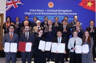 Việt Nam và Anh ký nhiều văn kiện hợp tác trong lĩnh vực tài chính và hải quan
