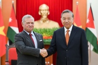 Tổng Bí thư Tô Lâm hội kiến Quốc vương Jordan Abdullah II Ibn Al-Hussein