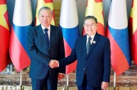 Tổng Bí thư Tô Lâm hội kiến Chủ tịch Quốc hội Lào