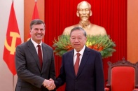 Tổng Bí thư Tô Lâm tiếp Giám đốc Học viện Tổng thống Liên bang Nga