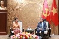 Tổng Bí thư Tô Lâm tiếp Đại sứ Campuchia Chea Kimtha chào từ biệt