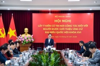 Bộ Ngoại giao giới thiệu đồng chí Lê Hoài Trung ứng cử đại biểu Quốc hội khóa XVI