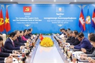 Tổng Bí thư Tô Lâm hội đàm với Samdech Techo Hun Sen tại Campuchia