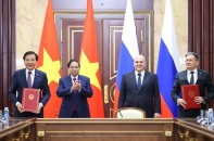 [Ảnh] Thủ tướng Phạm Minh Chính hội đàm với Thủ tướng Liên bang Nga; chứng kiến Lễ ký kết các văn kiện hợp tác Việt - Nga