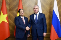 Thủ tướng hội kiến Chủ tịch Duma Nga, thúc đẩy hợp tác nghị viện